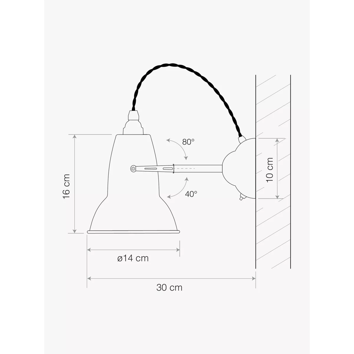 Anglepoise Original 1227 Brass Wall Light – image 5