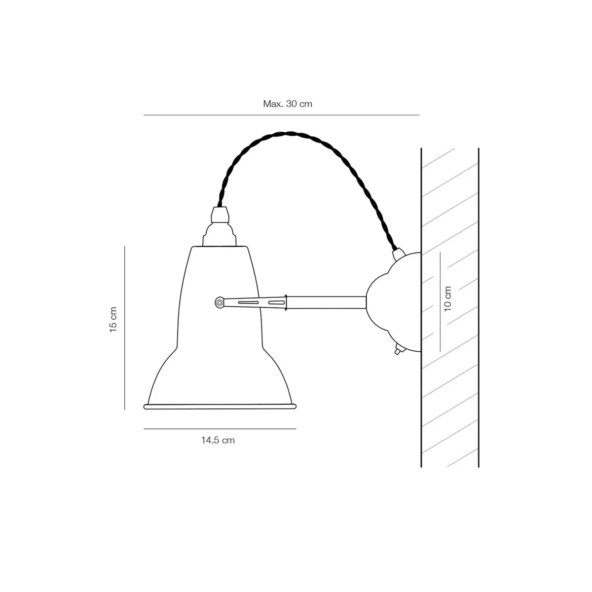 Anglepoise Original 1227 Brass Wall Light – image 6
