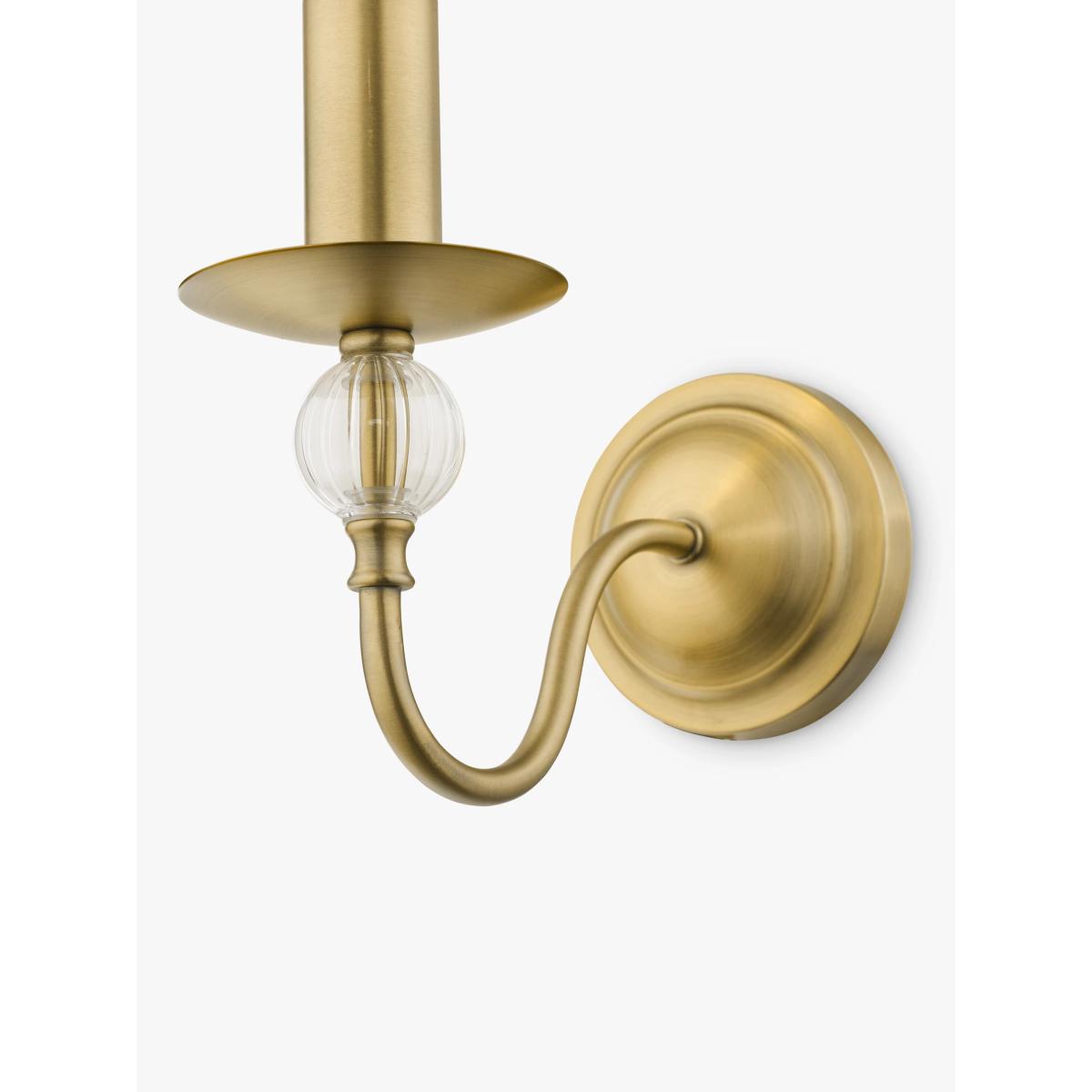 English Heritage Wrest Park Single Wall Light, Metallic Brass – image 4