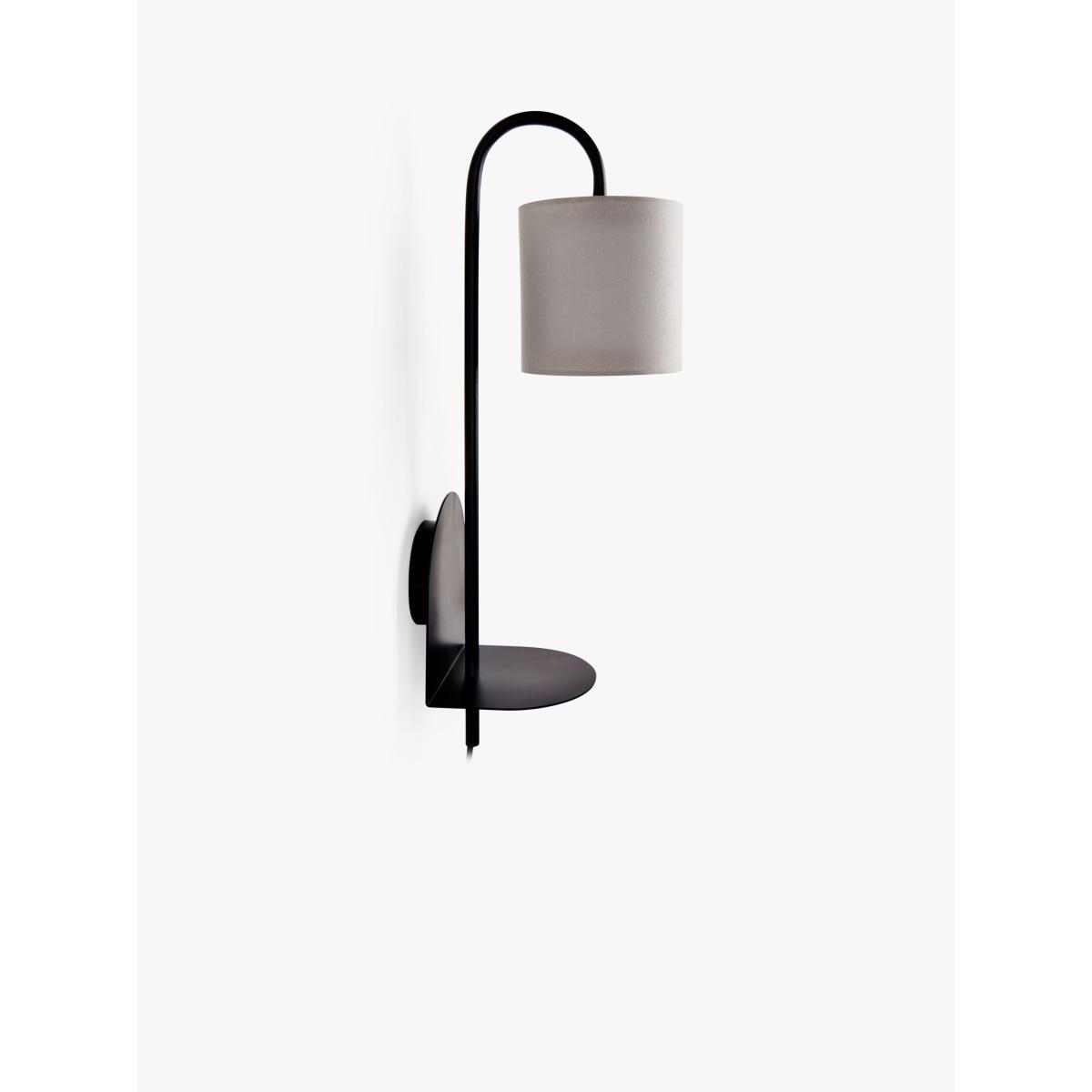 John Lewis & Partners Platform Plug-In Wall Light and Shelf, Matt Black – image 8