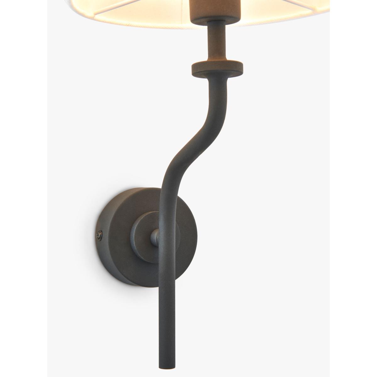 John Lewis Stroud Wall Light, Black – image 4