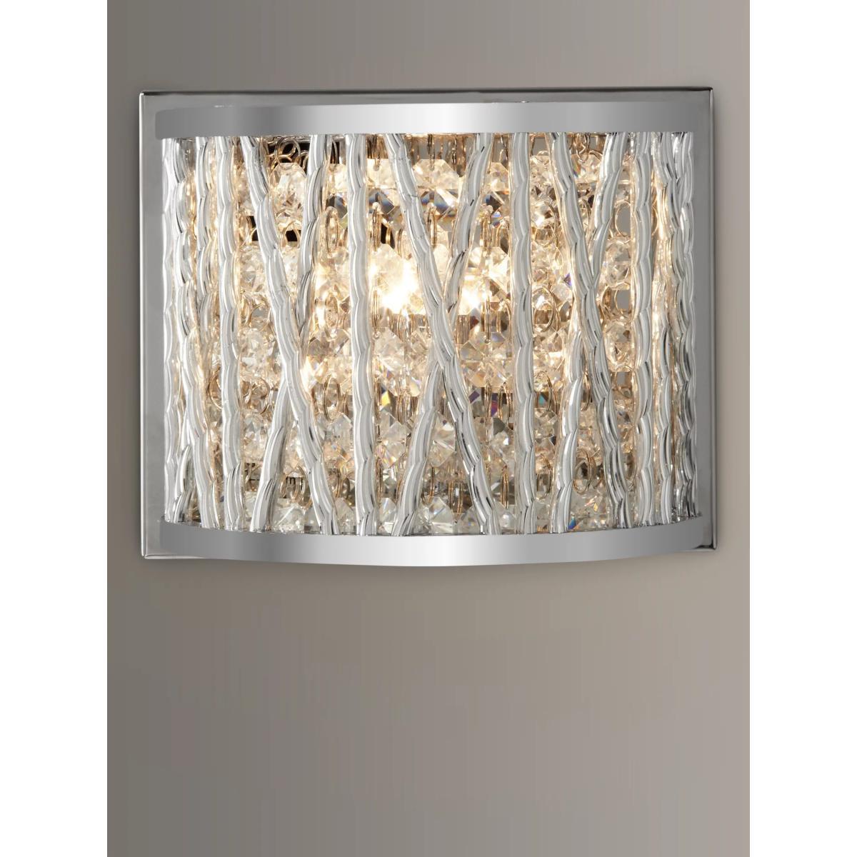 John Lewis & Partners Emilia Crystal Drum Wall Light – image 3