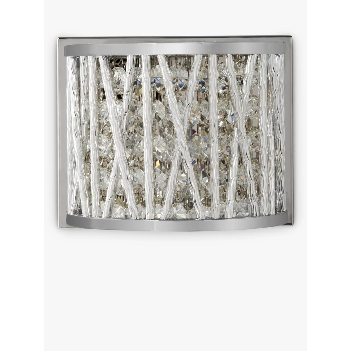 John Lewis & Partners Emilia Crystal Drum Wall Light – image 4