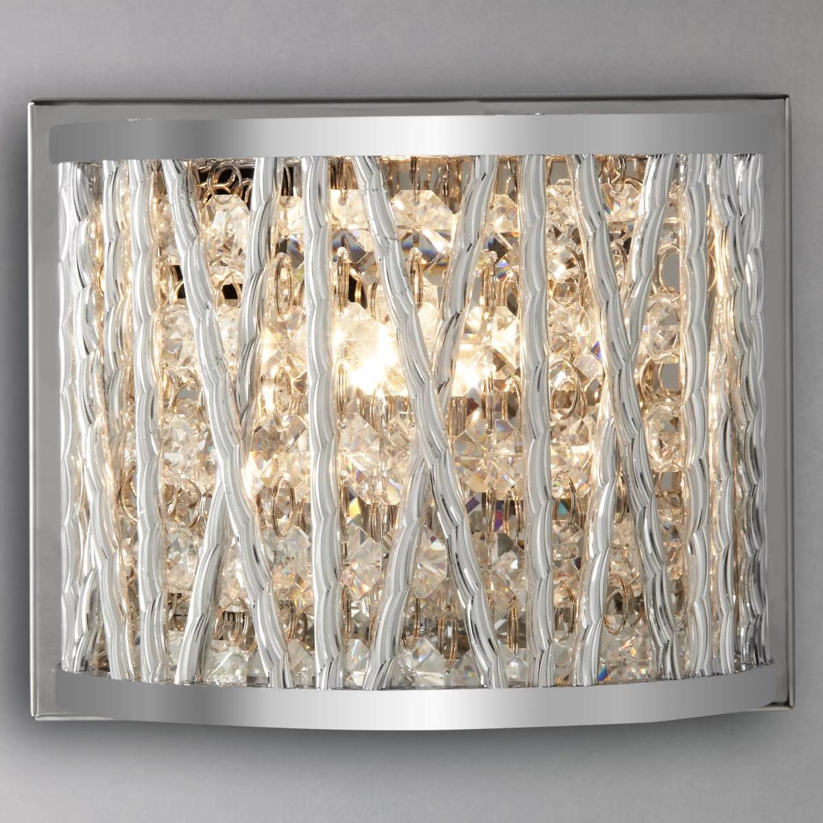 John Lewis & Partners Emilia Crystal Drum Wall Light – image 5