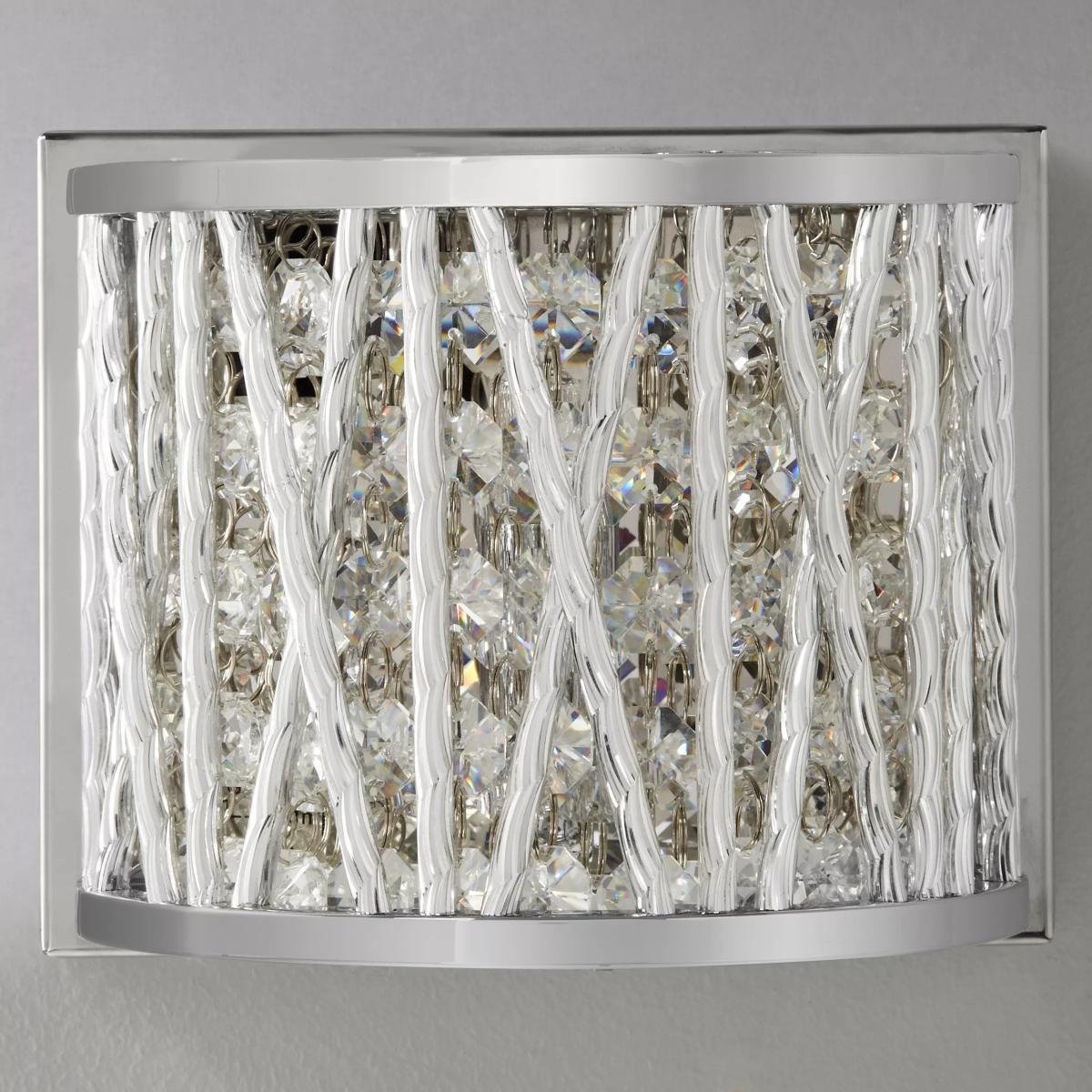John Lewis & Partners Emilia Crystal Drum Wall Light – image 6