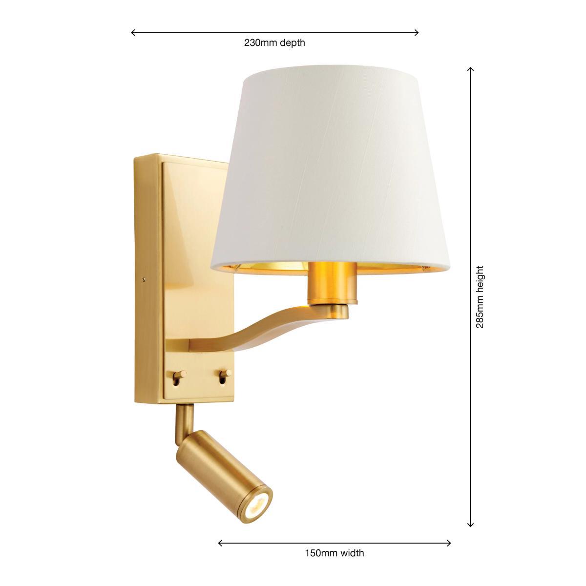 Bay Lighting Manor Spotlight/Wall Light, Satin Gold – image 6