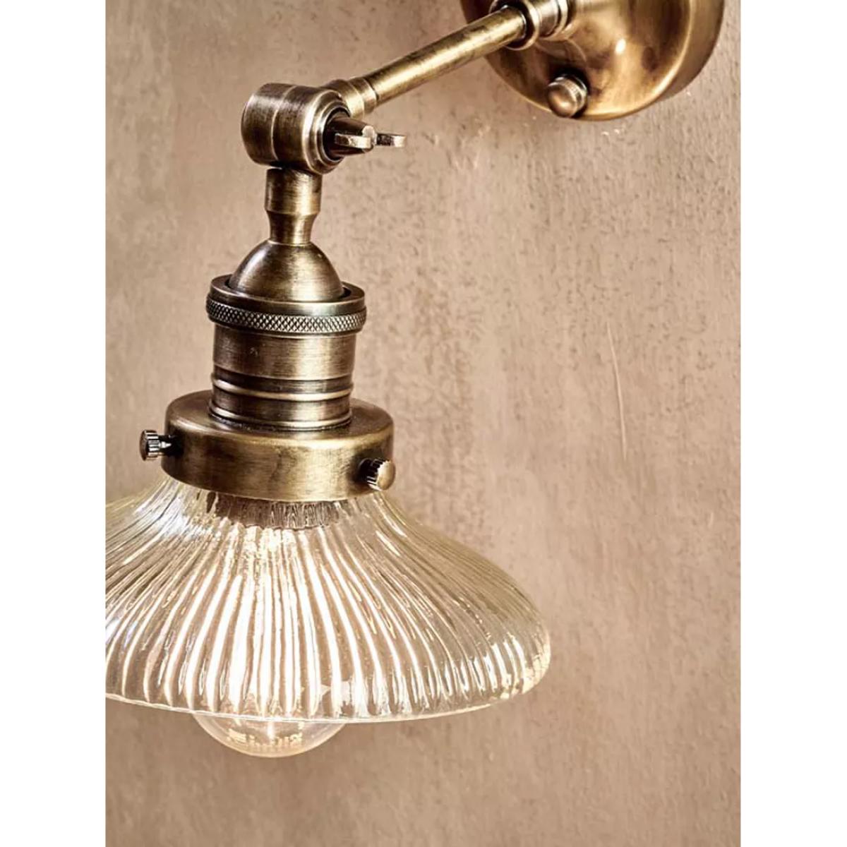 Nkuku Zowie Small Wall Light, Antique Brass – image 2