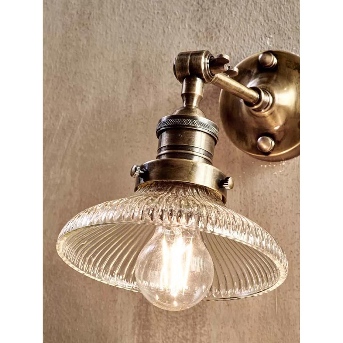 Nkuku Zowie Small Wall Light, Antique Brass – image 4