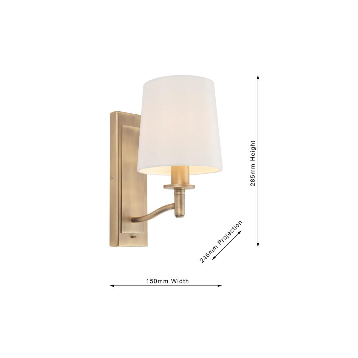 Bay Lighting Eleanor Wall Light, Antique Brass – image 5