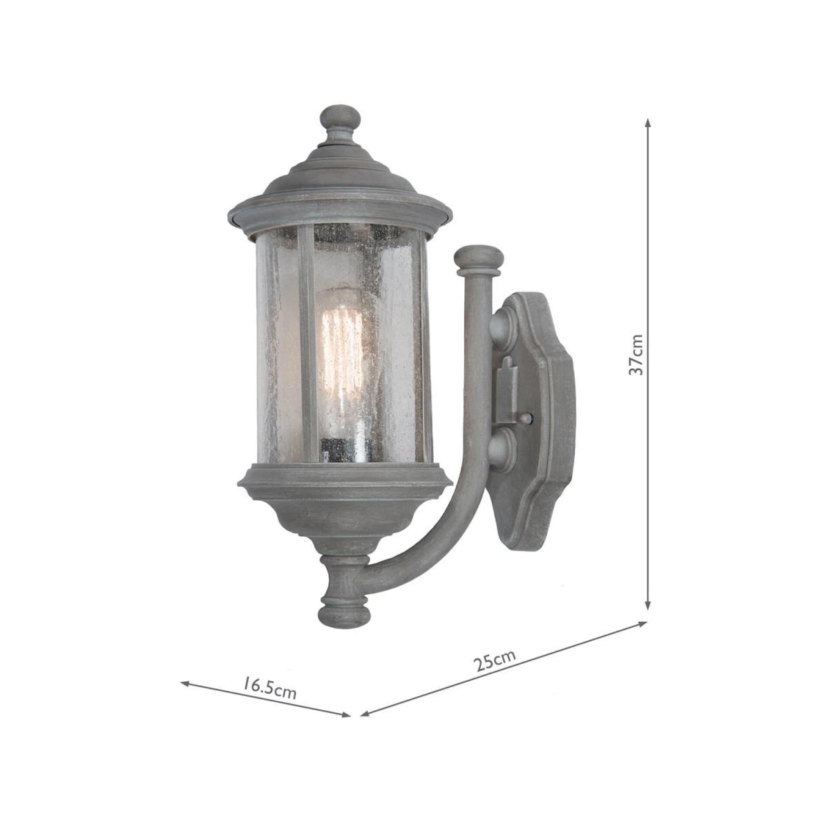 Där Brompton Outdoor Wall Light, Old Iron – image 5