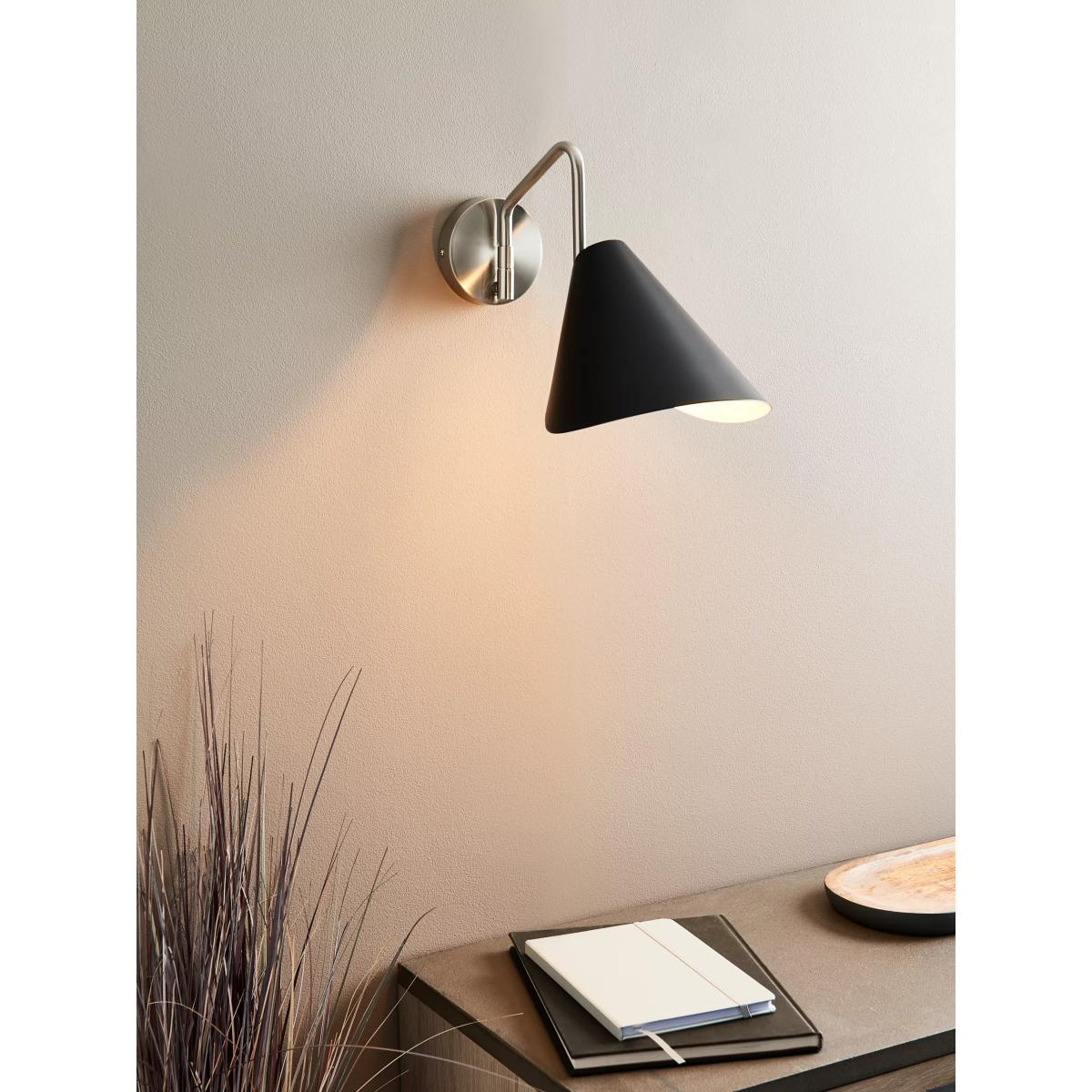 John Lewis Leaf Wall Light, Black – image 7