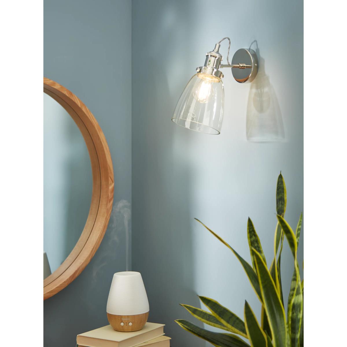 John Lewis & Partners Revival Wall Light, Clear/Polished Nickel – image 2