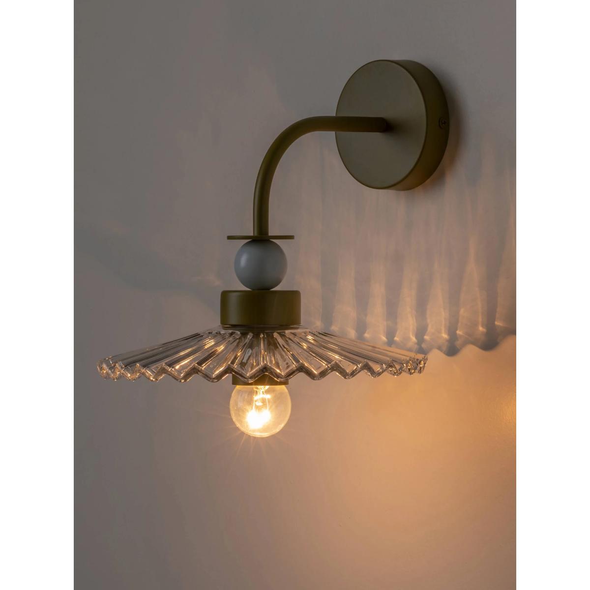 houseof Ribbed Wall Light, Moss Green/Blue – image 6