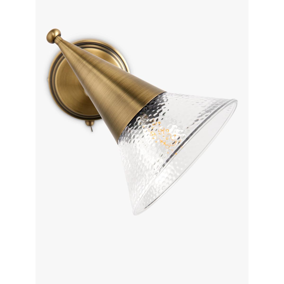 John Lewis & Partners Trumpet Wall Light, Antique Brass – image 4