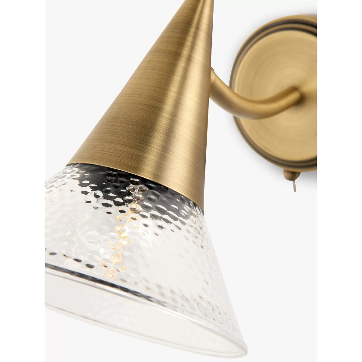 John Lewis & Partners Trumpet Wall Light, Antique Brass – image 5