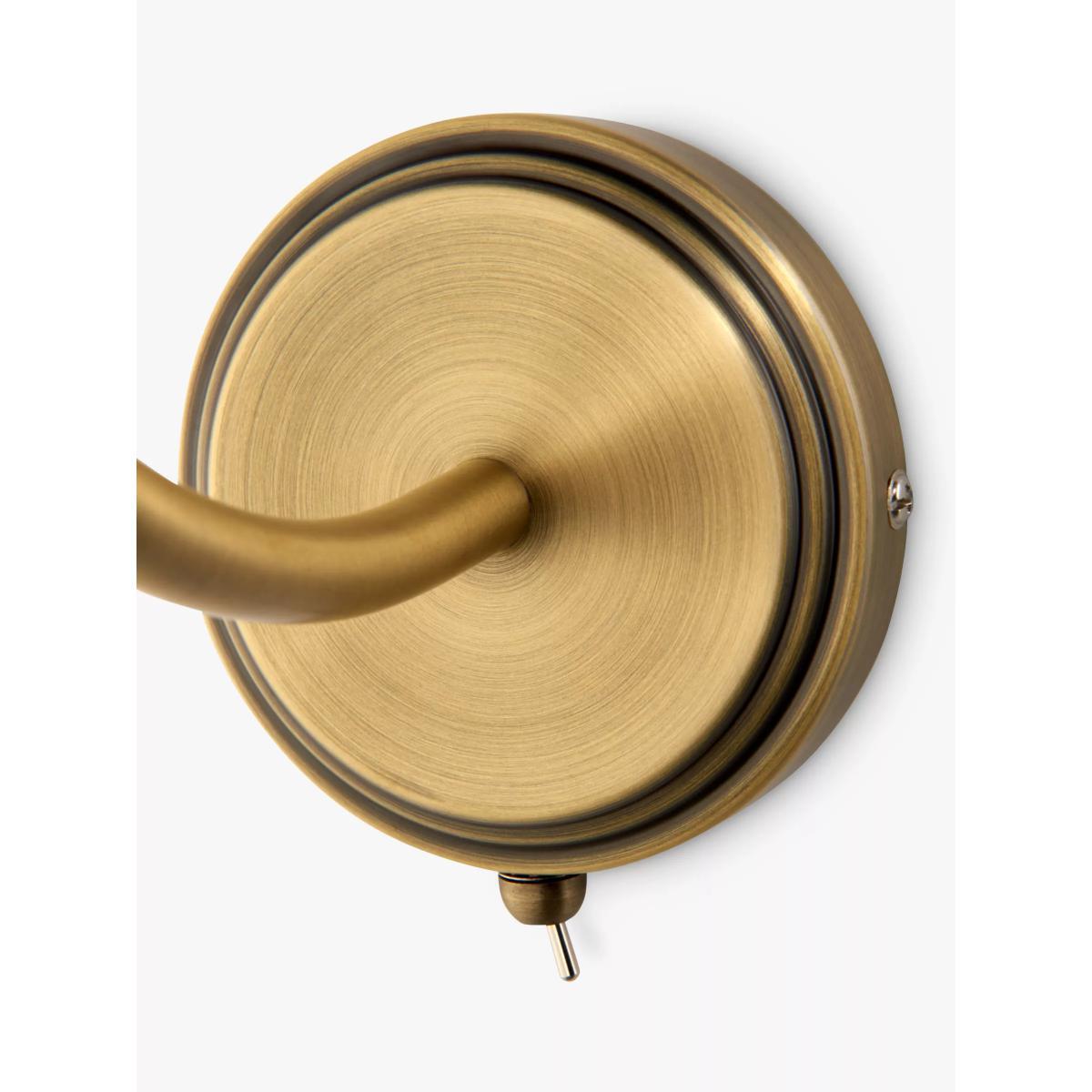 John Lewis & Partners Trumpet Wall Light, Antique Brass – image 6