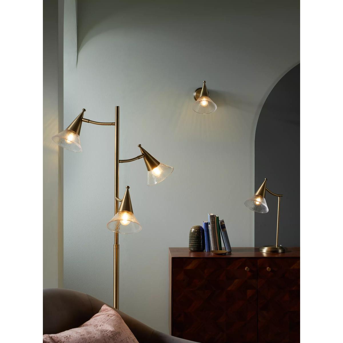 John Lewis & Partners Trumpet Wall Light, Antique Brass – image 9