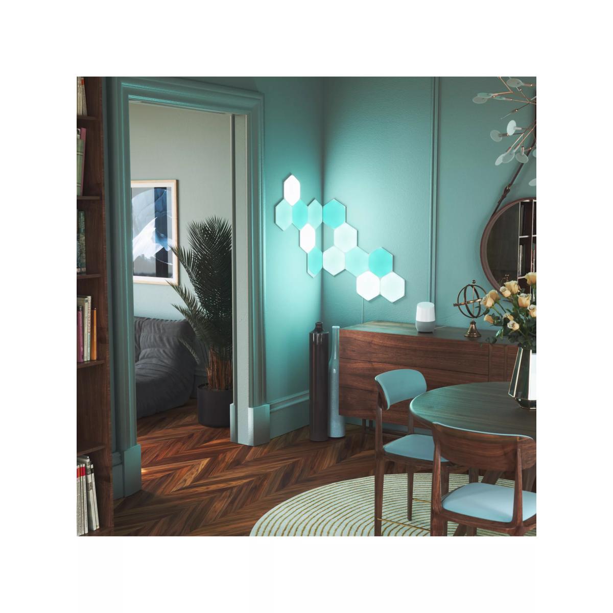 Nanoleaf Shapes Hexagons Wall Light Starter Kit, 15 LED Panels, Multicolour – image 5