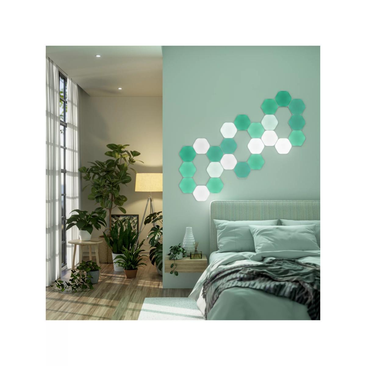 Nanoleaf Shapes Hexagons Wall Light Starter Kit, 15 LED Panels, Multicolour – image 6