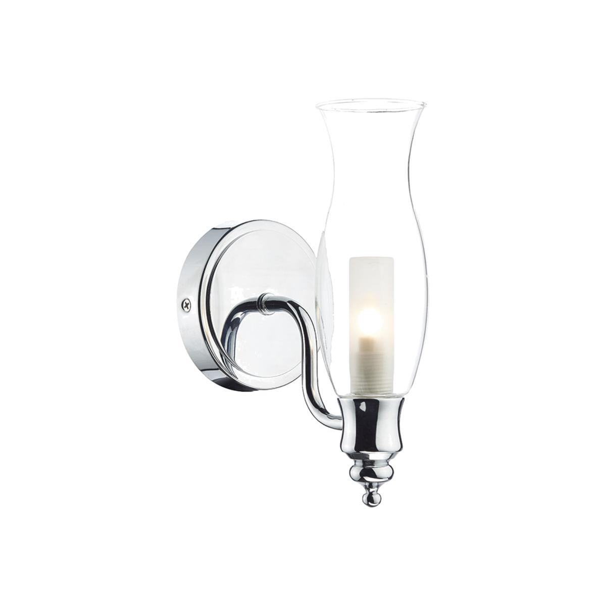 dar lighting VES0750 Vestry 1 Light Wall Bracket Polished Chrome IP44