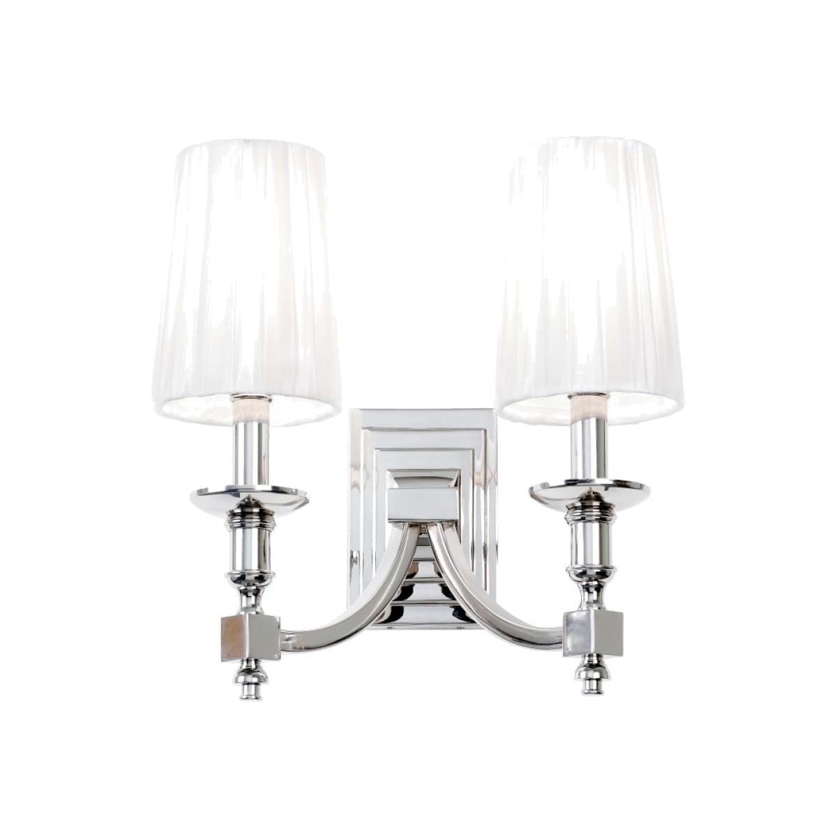 Dario 2 Light Wall Light - Silver