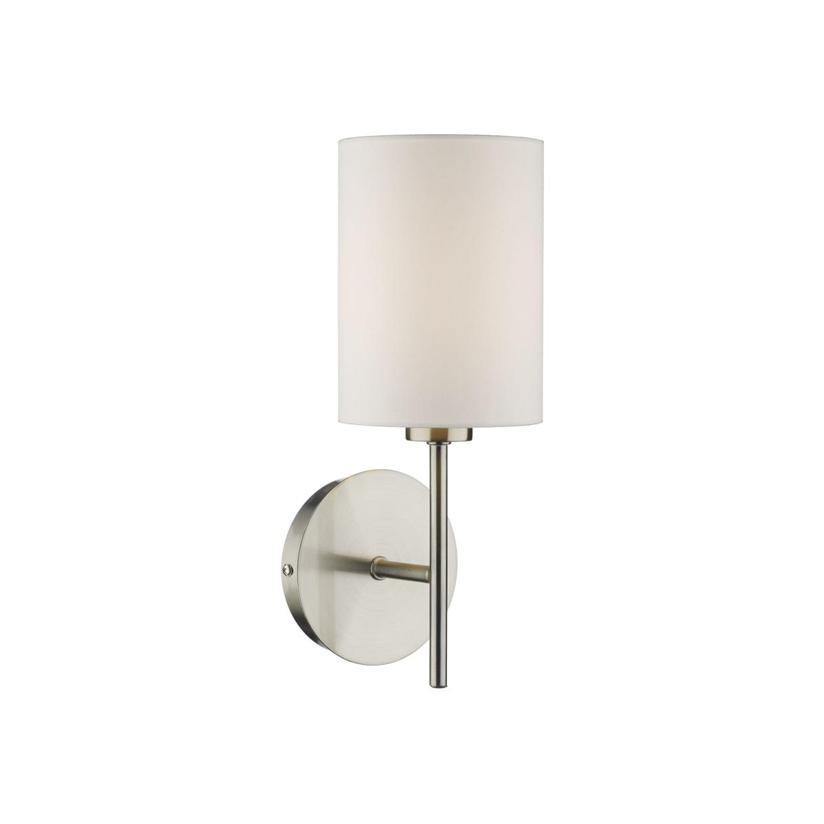 dar lighting TUS0746 Tuscan Single Wall Bracket Base Only Satin Chrome