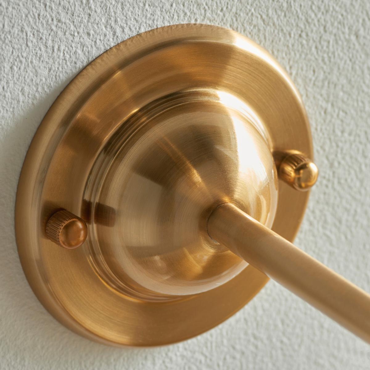Dome Arc Wall Light Fitting - Aged Brass – image 3