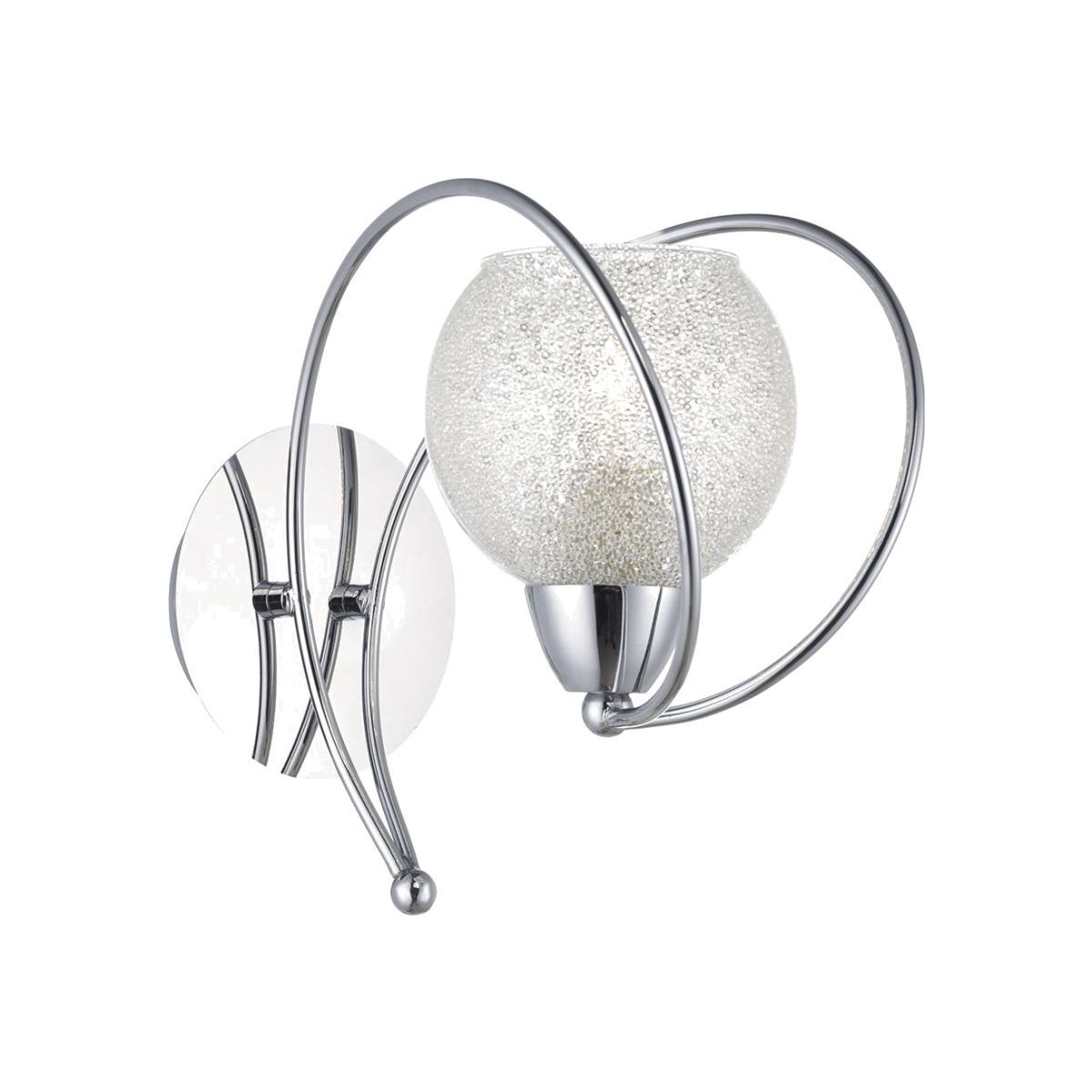 dar lighting RAF0750 Rafferty Single Wall Bracket Polished Chrome