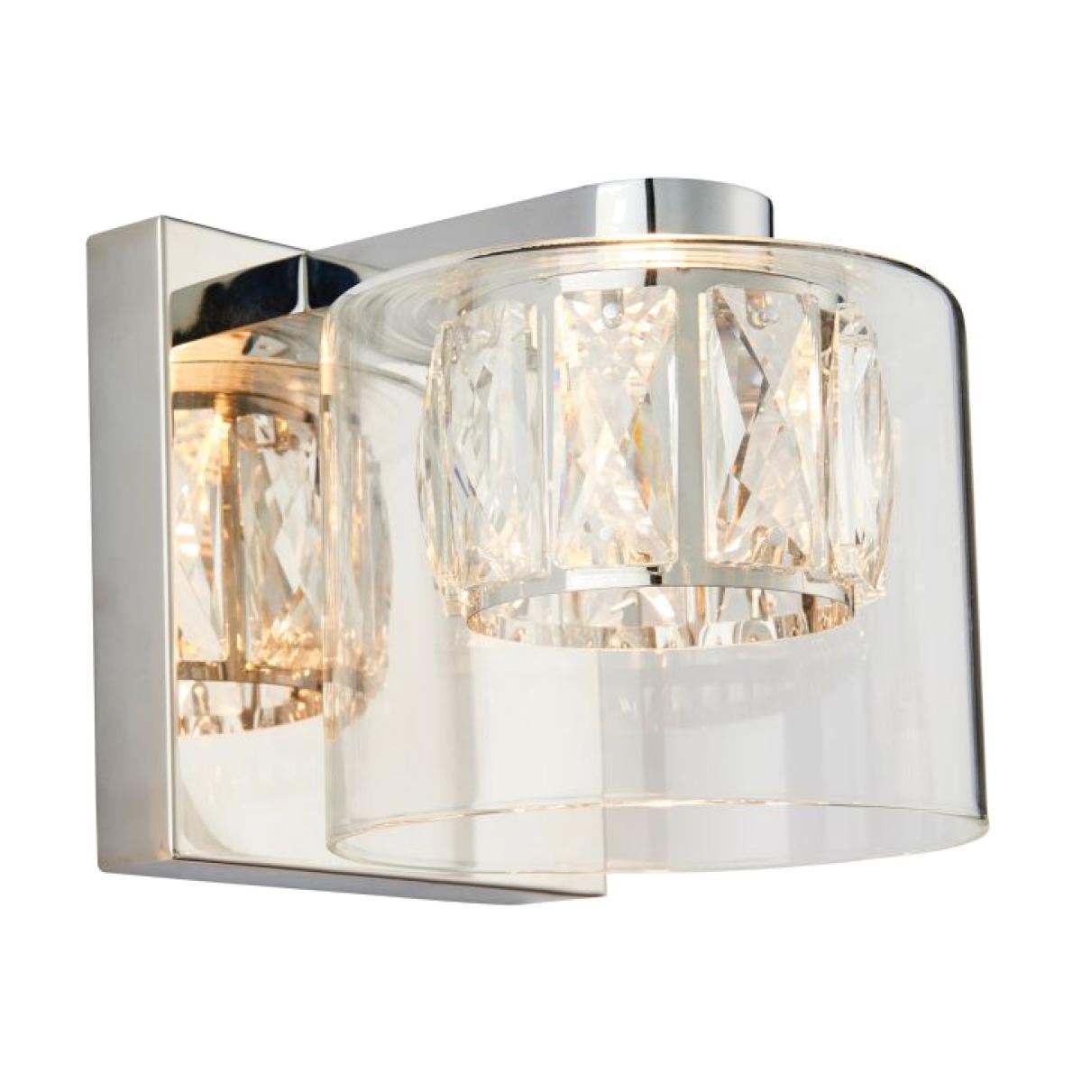 Sanga 1 Light Small Wall Light - Chrome