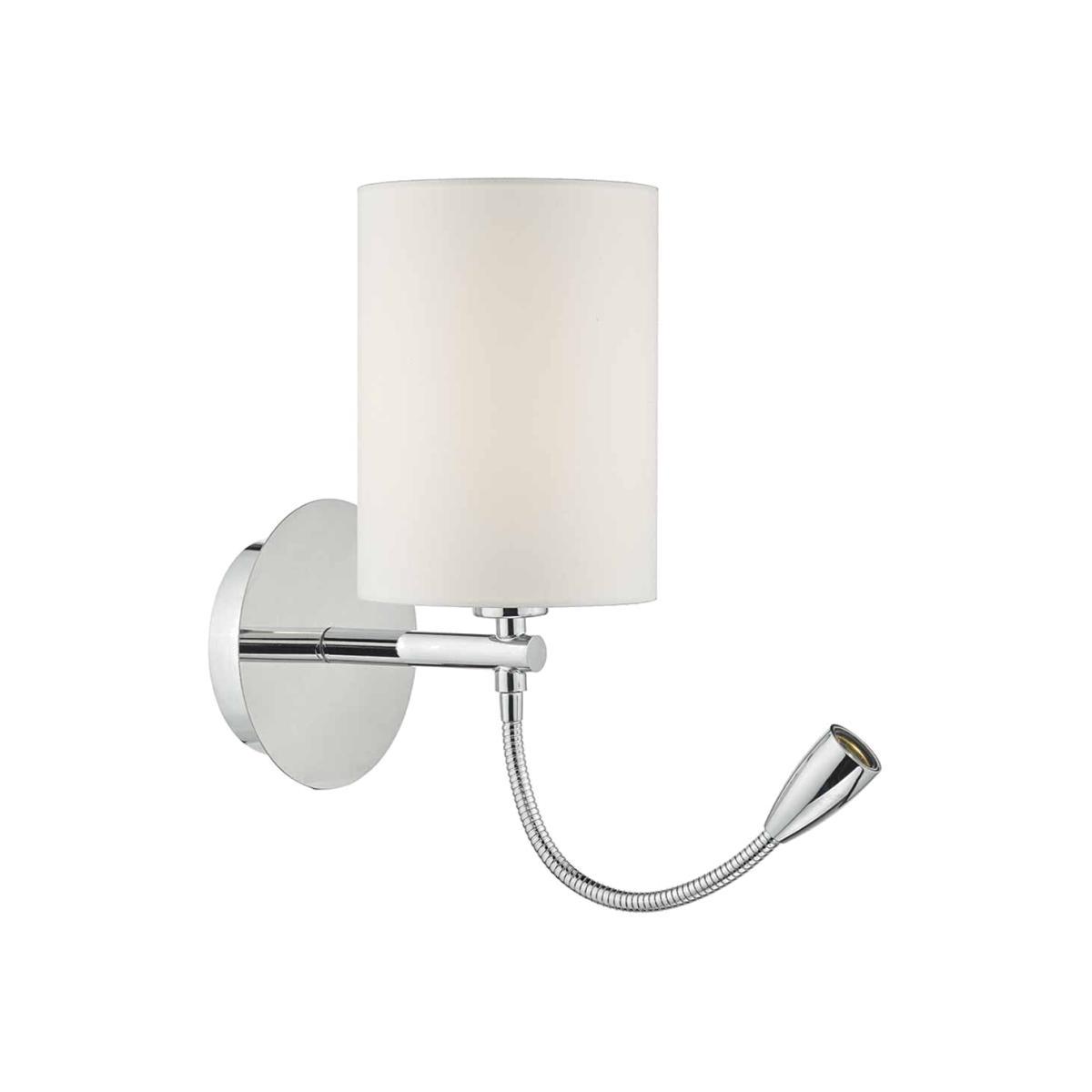 dar lighting FET0750 Feta Wall Light LED Polished Chrome Base Only