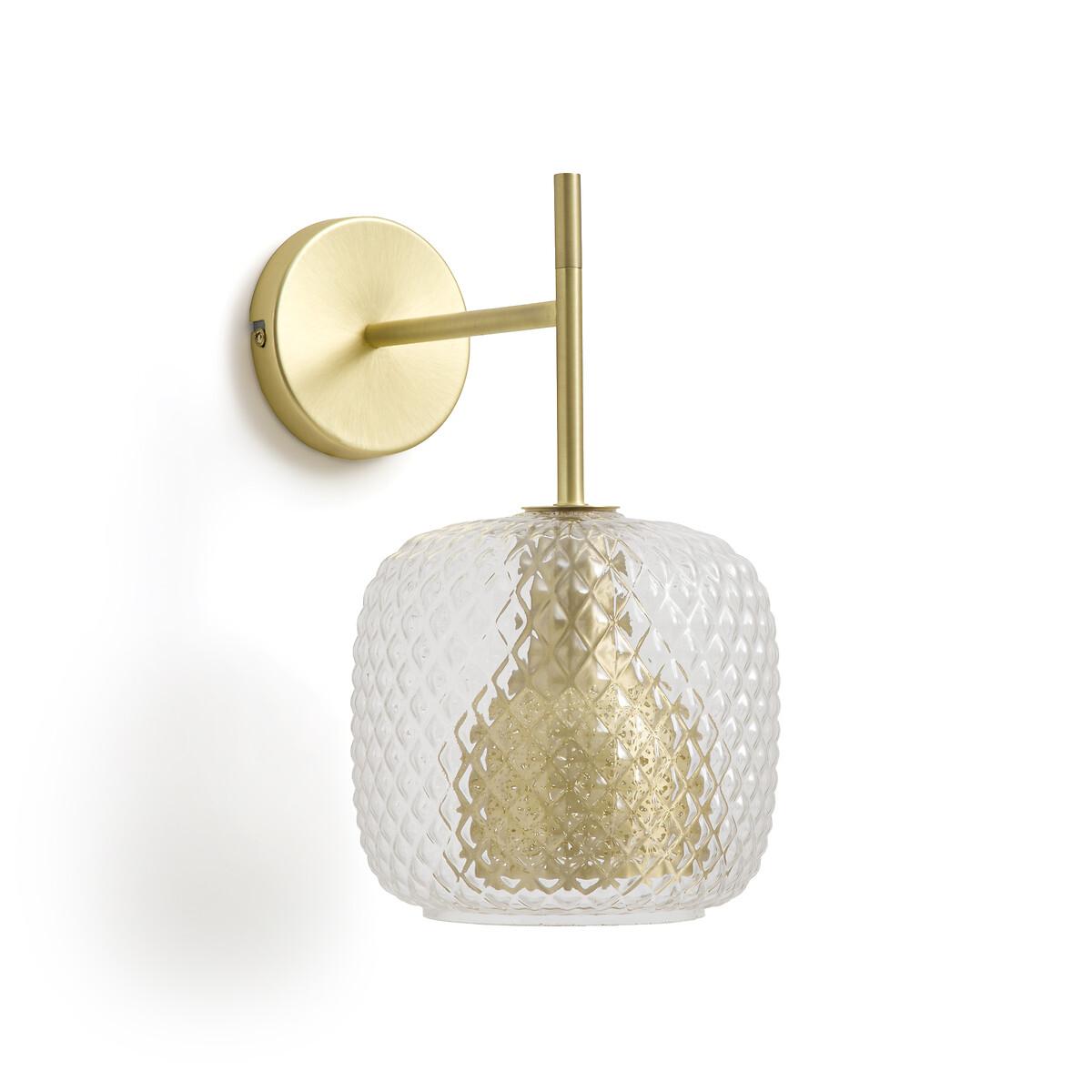 Mistinguett Textured Glass & Metal Wall Light – image 6
