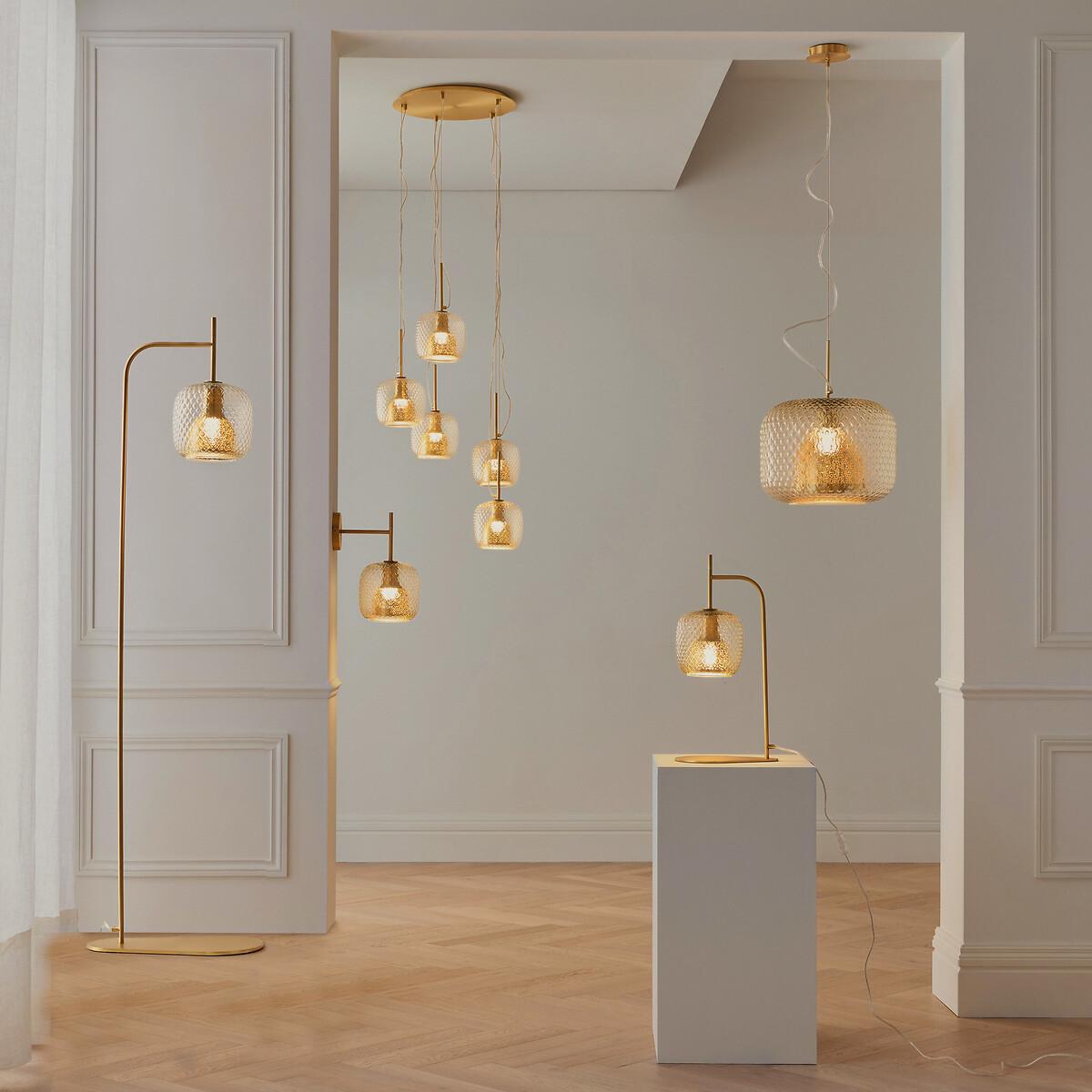 Mistinguett Textured Glass & Metal Wall Light – image 7