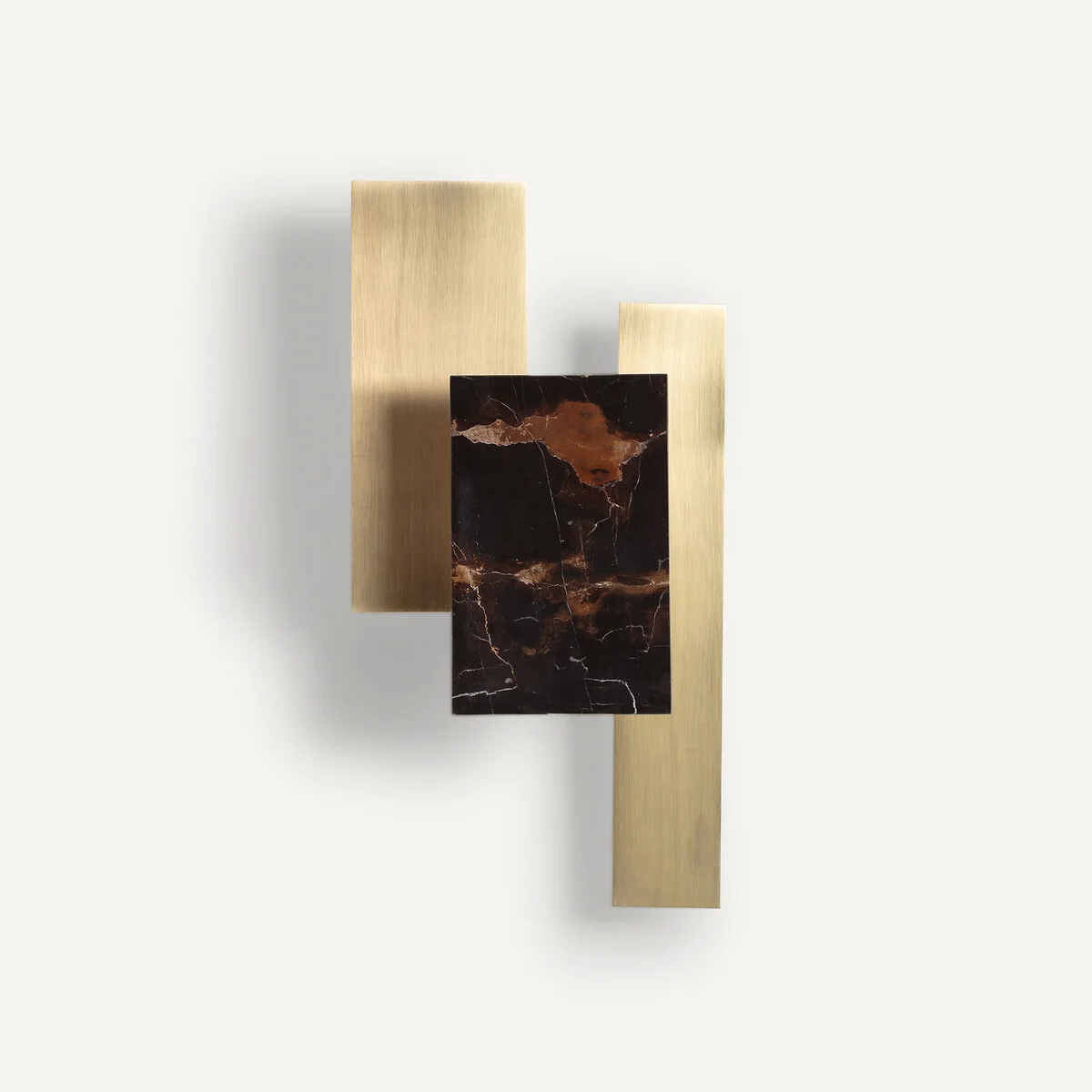Portson Contemporary Marble & Brass Wall Light – image 2