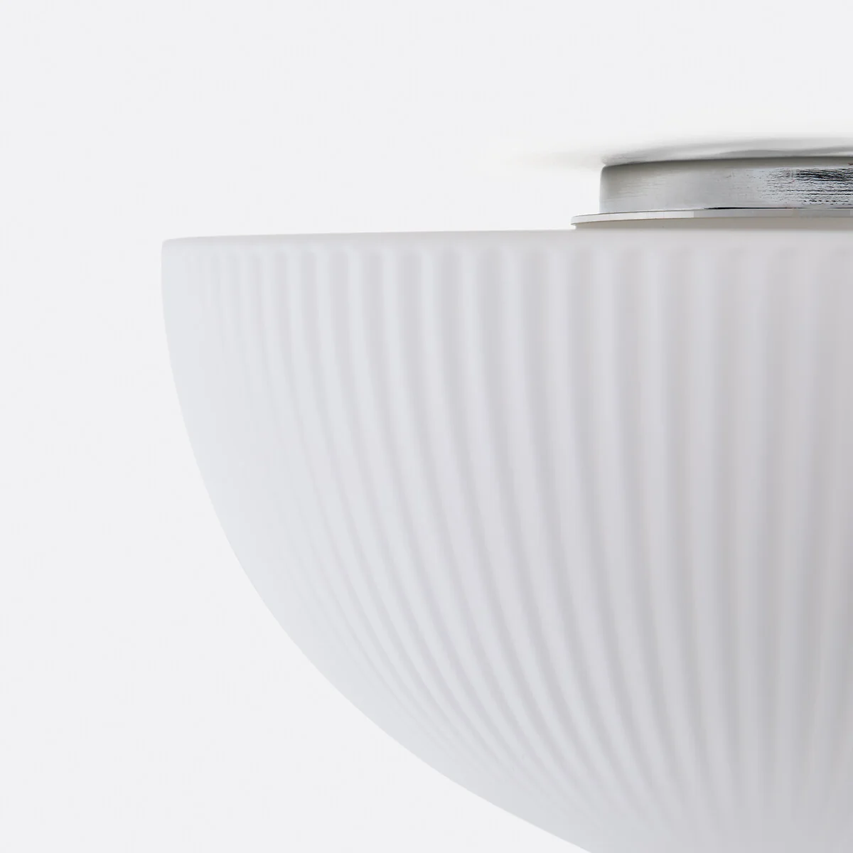 Loulou Ceiling Or Wall Light in Grooved Opaline Glass, Diameter 33cm – image 4