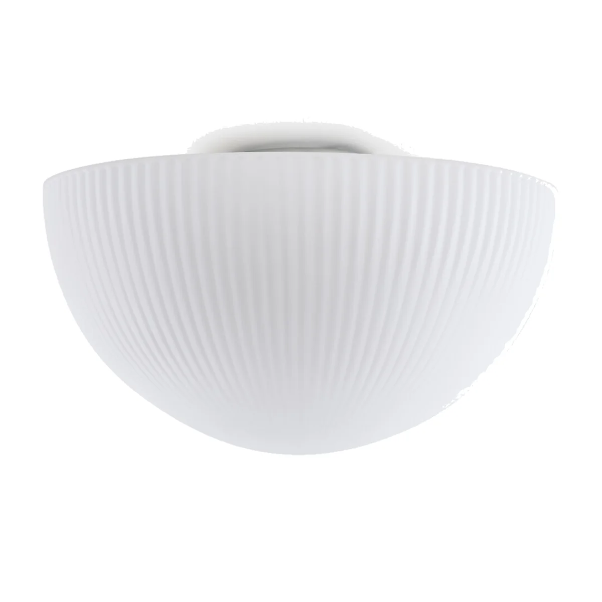 Loulou Ceiling Or Wall Light in Grooved Opaline Glass, Diameter 33cm – image 1