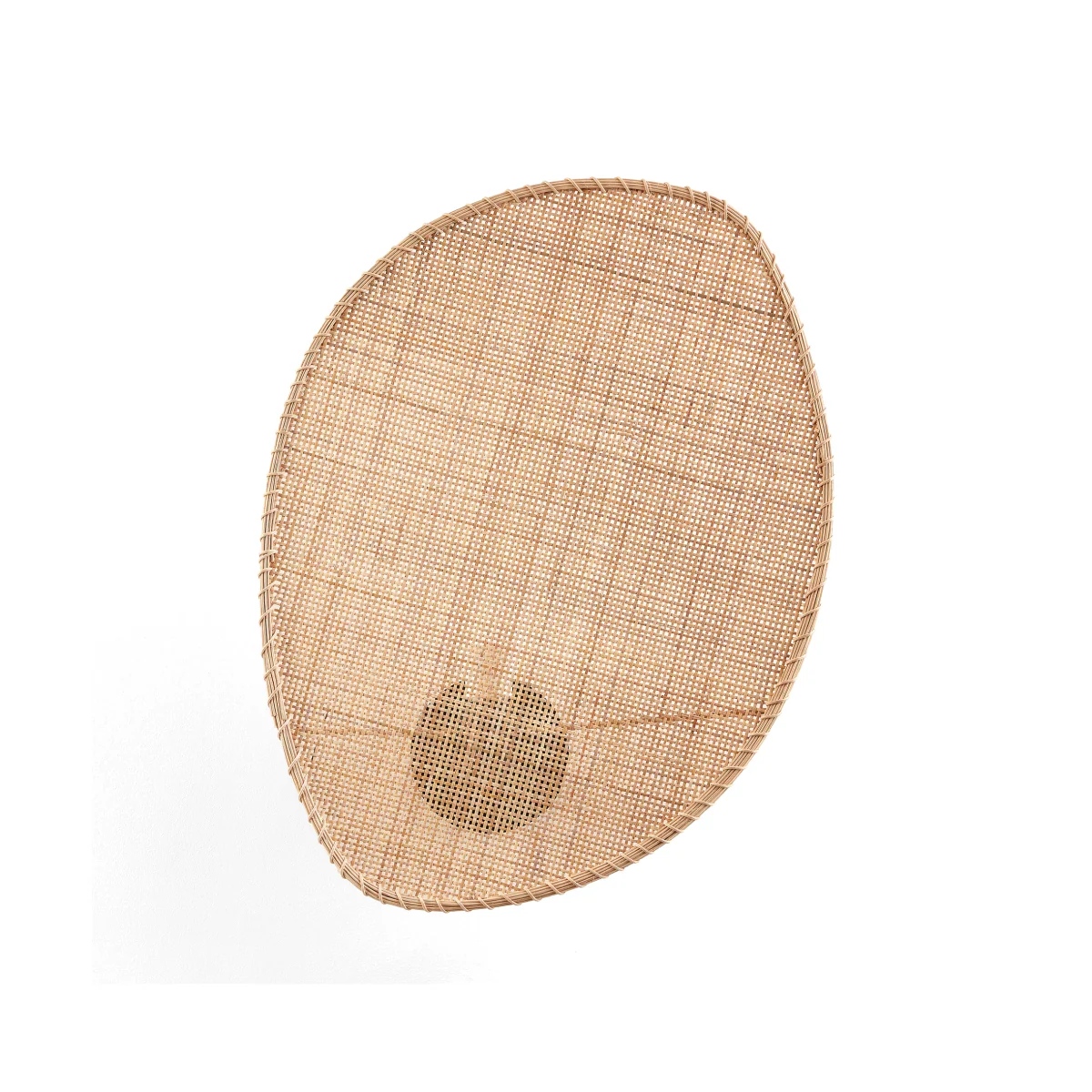 Canopee Large Wall Light by E. Gallina in Rattan & Metal – image 1