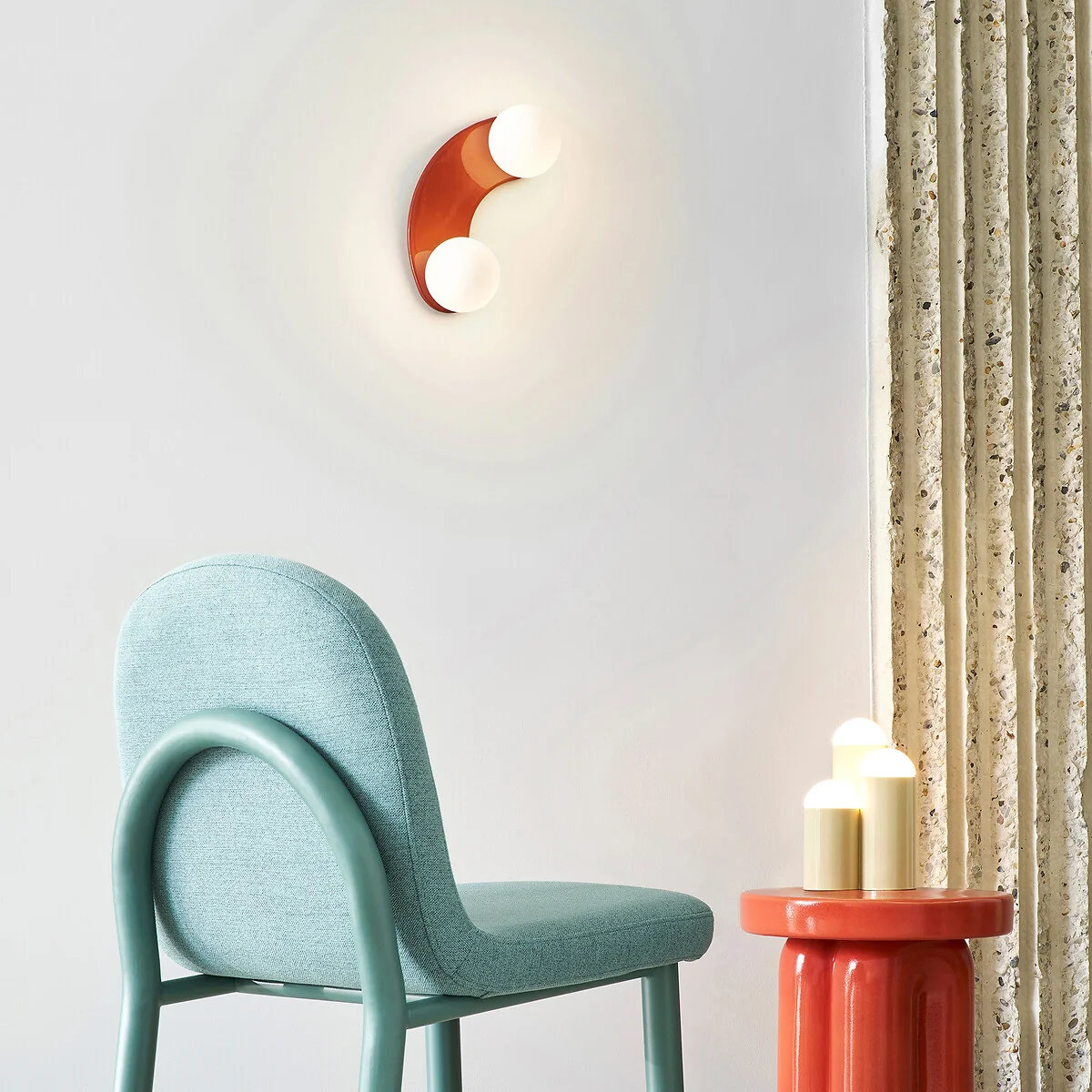 Soleo Metal & Opaline Double Wall Light – image 2