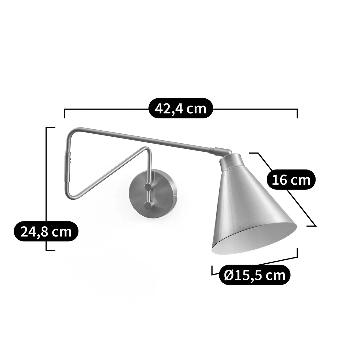 Hiba Metal Wall Light – image 6