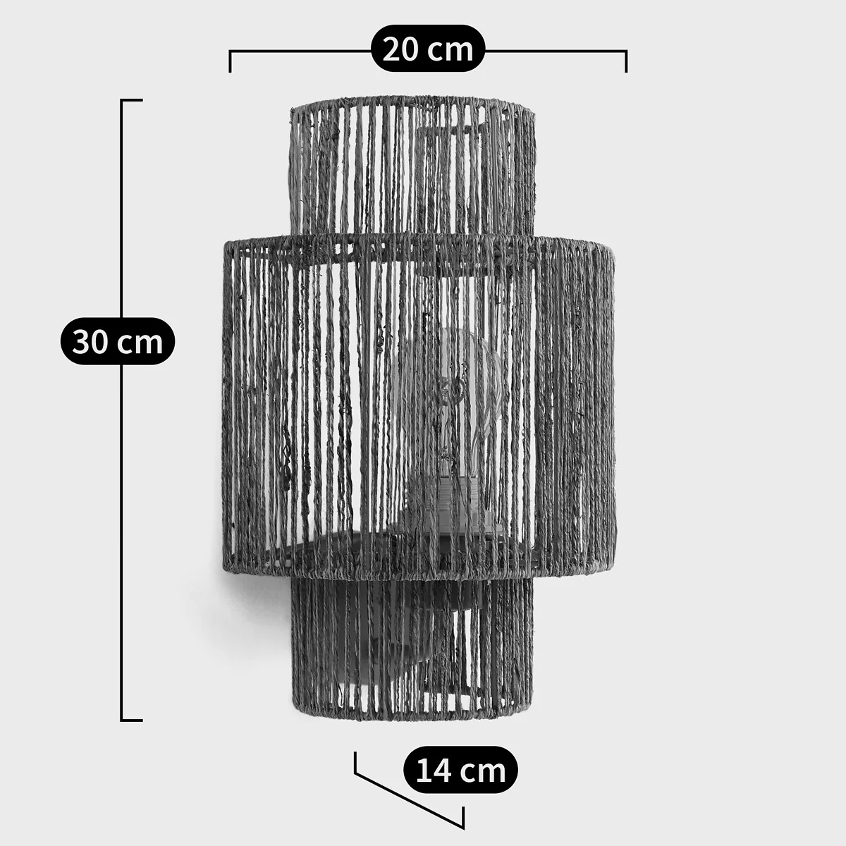 Yaku 30cm Hemp Wall Light – image 5