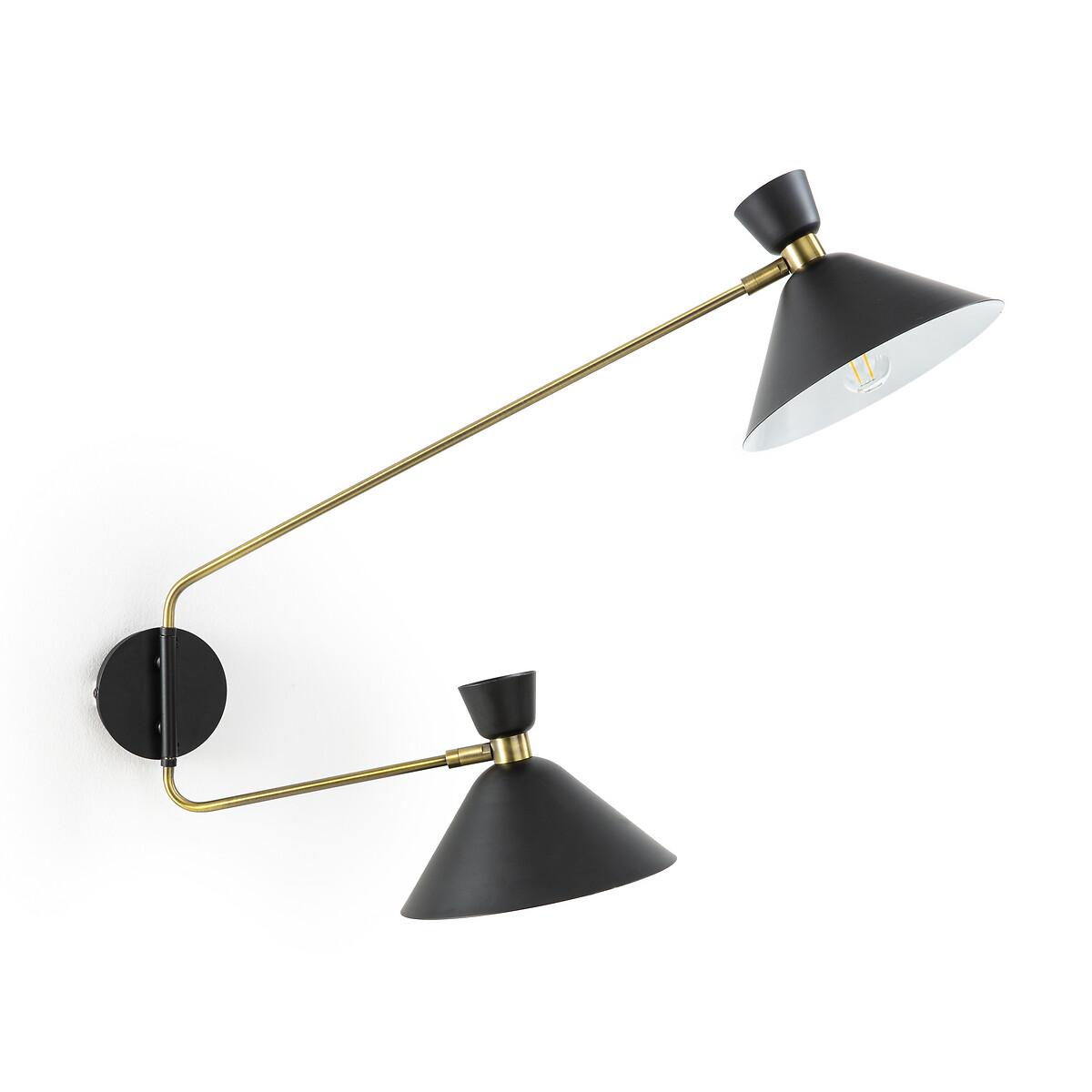 Zoticus Aged Brass Double Shade Wall Light – image 4