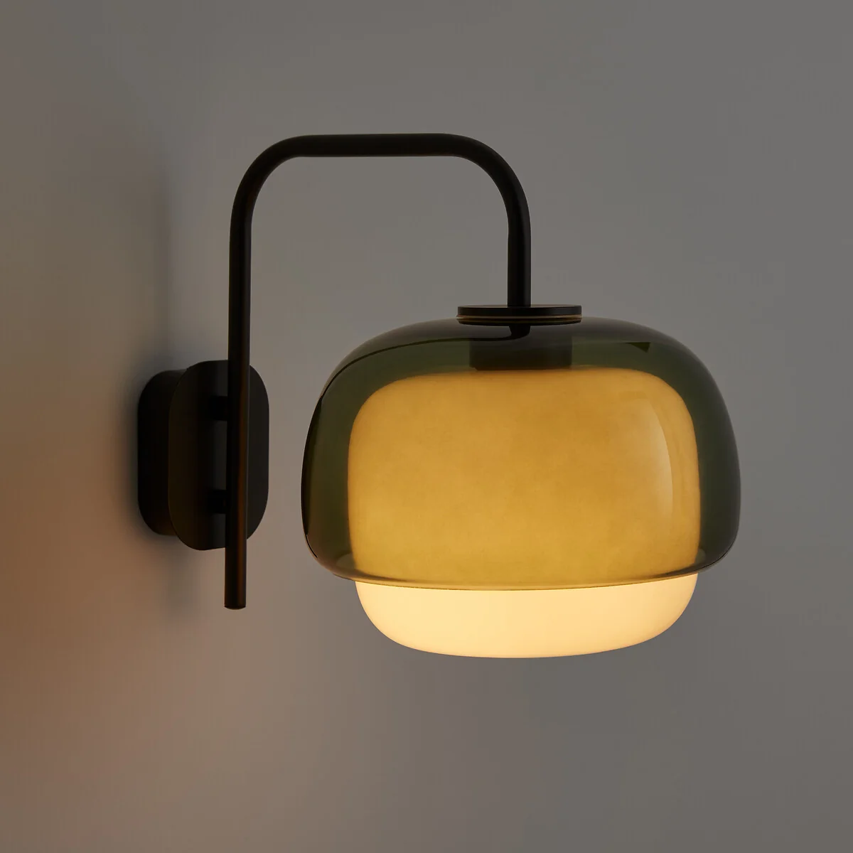 Kinoko Coloured Glass and Metal Wall Light – image 4