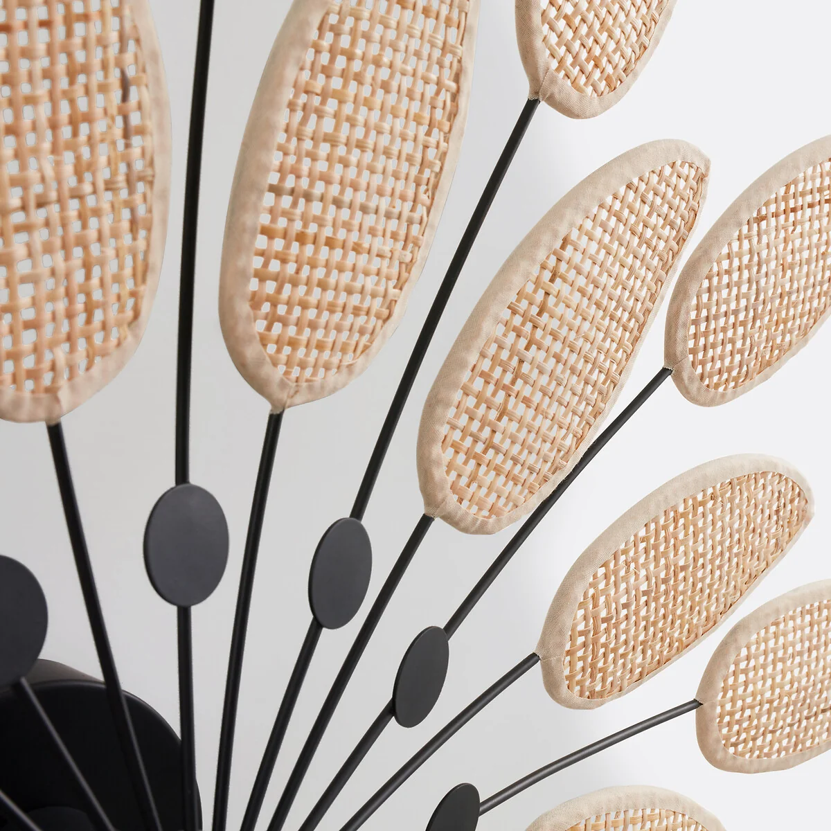Léonie 71.5cm Diameter Cane & Metal Wall Light – image 3