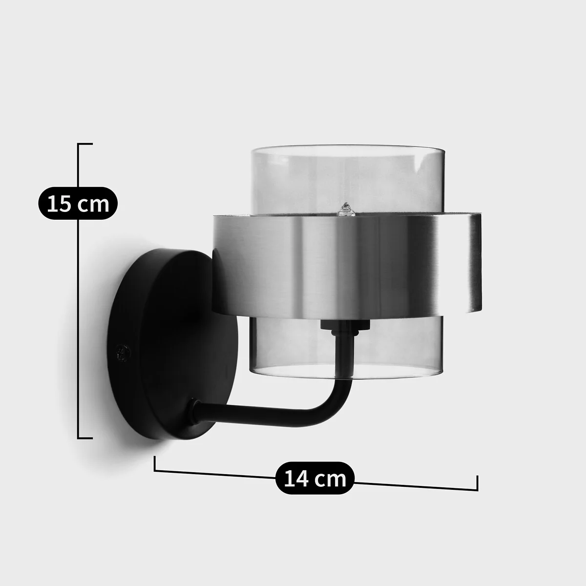 Botello Glass and Brass Wall Light – image 4