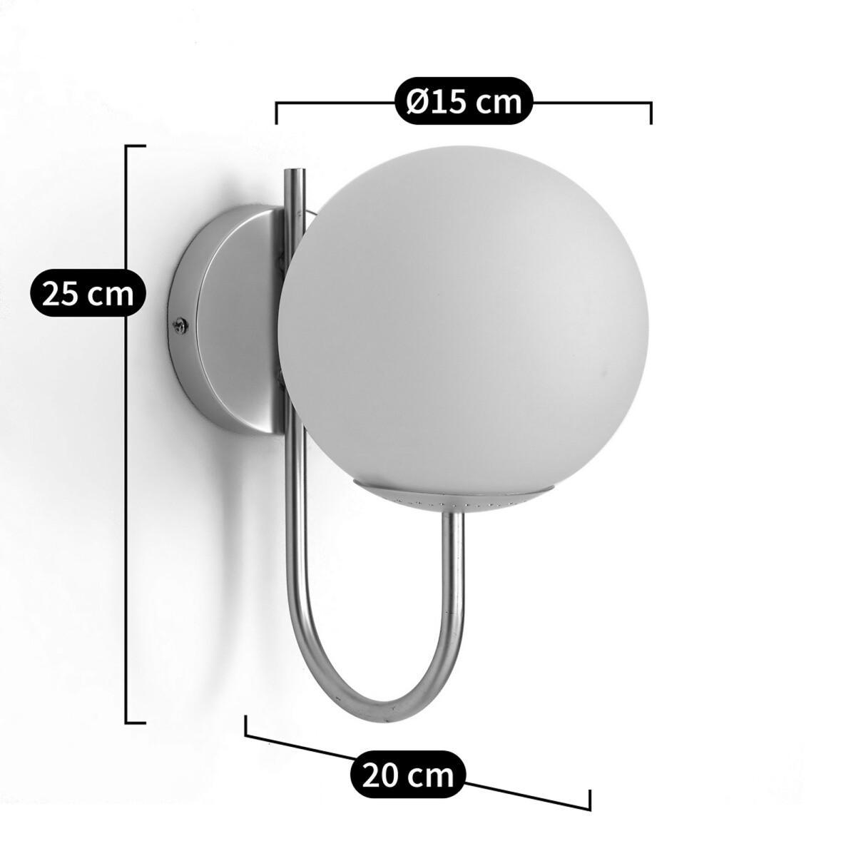 Moricio Wall Light in Glass & Metal – image 7