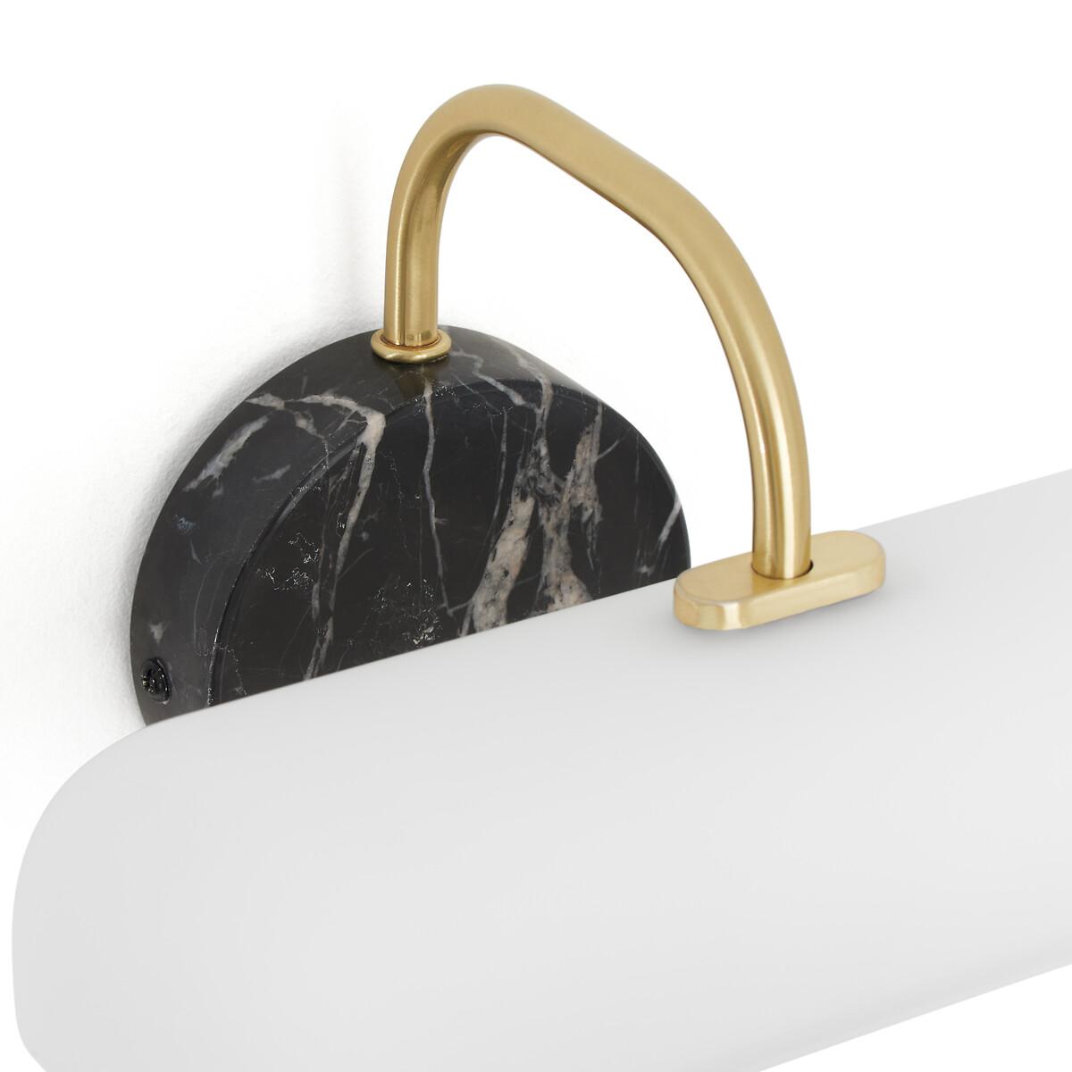 Nota Opaline Glass, Brass and Marble Wall Lamp – image 3