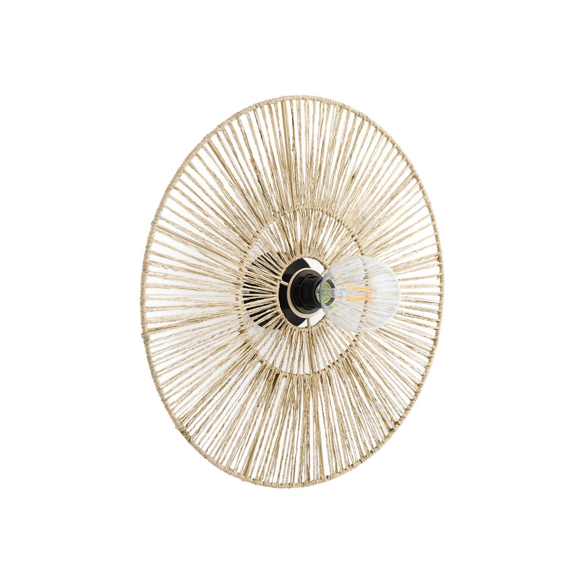 Yaku 50cm Diameter Round Hemp Wall Light – image 1
