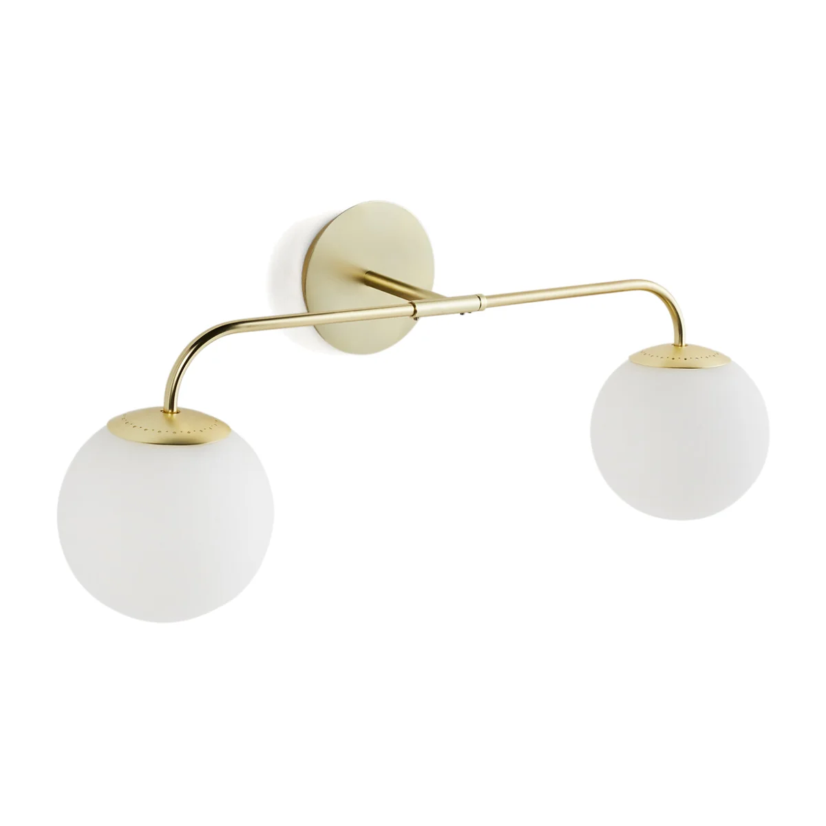 Moricio Brass and Opaline Glass Wall Light – image 1