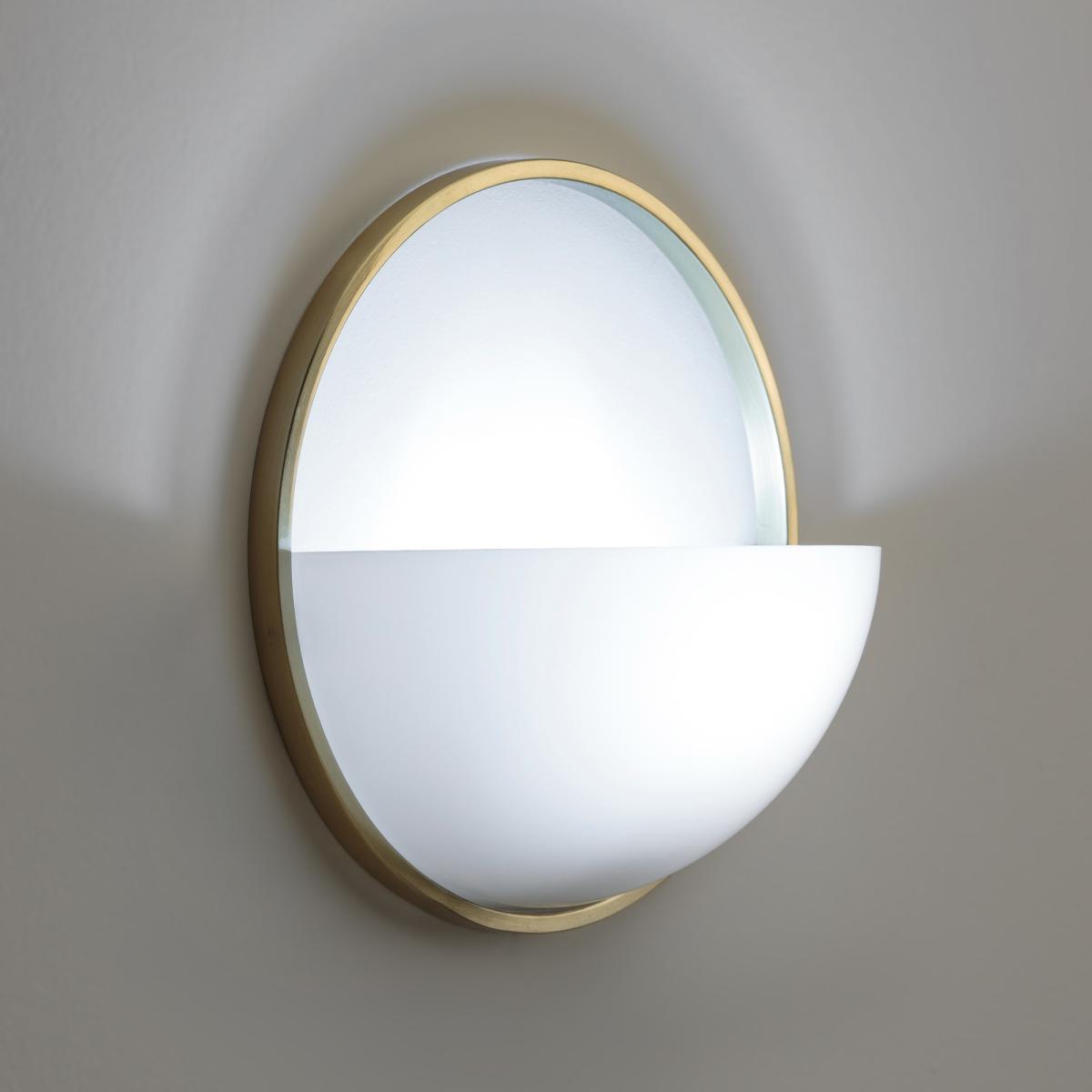 Aurore Retro Wall Light in Metal & Opaque Glass – image 4