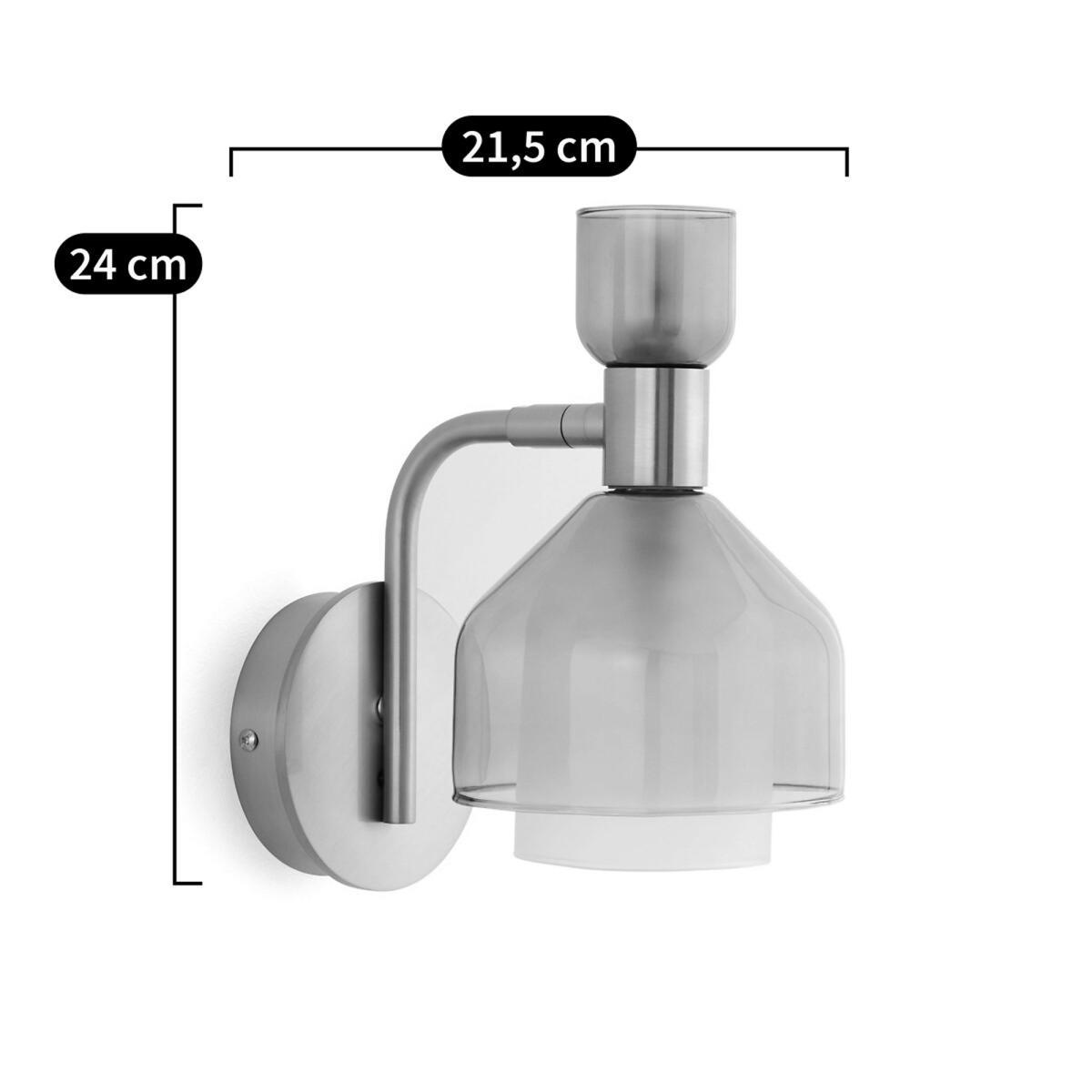 Amoris Wall Lamp in Brass/Smoked Glass – image 4