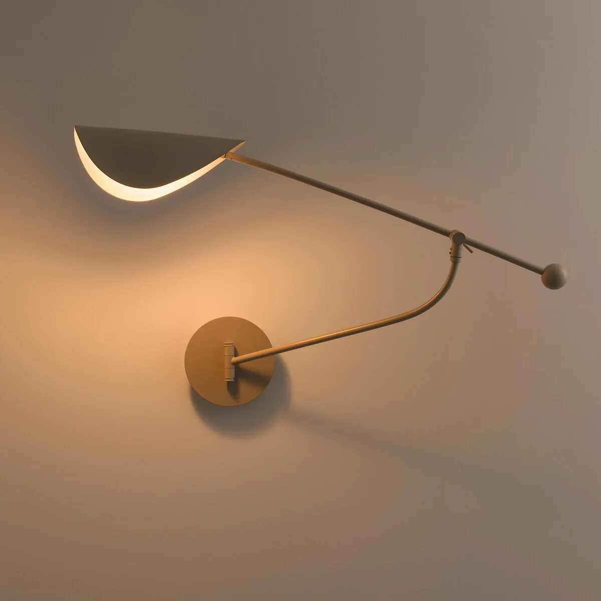 Funambule 1-Arm Articulated Metal Wall Lamp – image 3